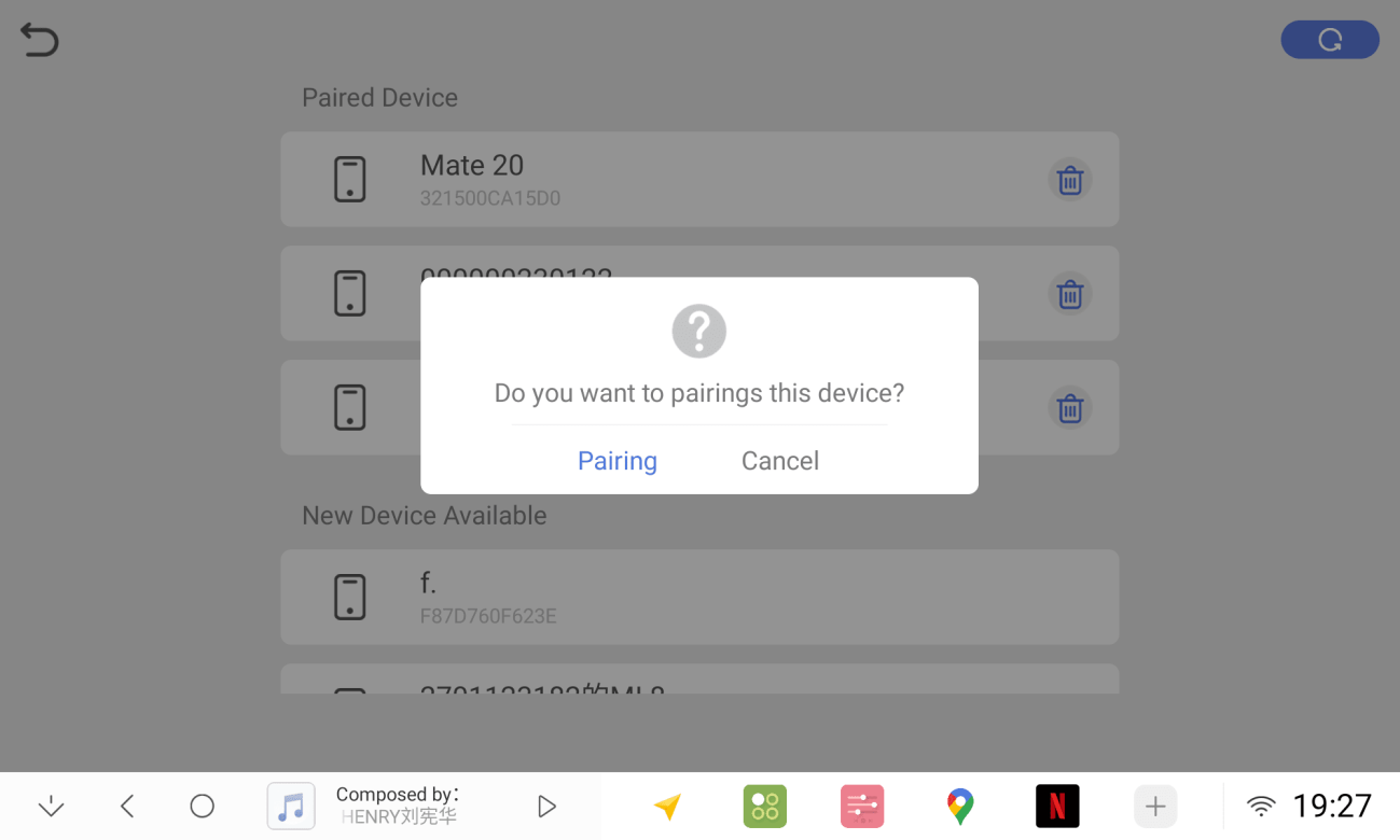 Bluetooth Music Step 1